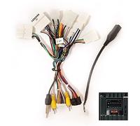 Vuzmode Fascia autoradio 10,1 Pouces 2Din, pour Toyota Corolla Levin (2013-2018), Cadre Double DIN Cadre du Panneau de Commande du Tableau de Bord(Power Cable)