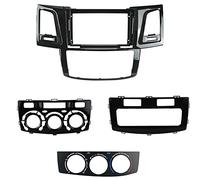 Vuzmode Fascia de Voiture 9 Pouces, for Toyota, FORTUNER 2008-2014, Panneau DVD Double Din, Tableau Bord stéréo, Cadre, Kits intégrés au Cadre du Panneau de Commande du Tableau de Bord