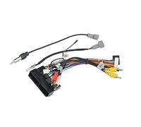 Vuzmode Fascia Voiture 9 Pouces 2Din, pour Hyundai IX45 Santa FE 2015-2018, Cadre DVD Double Din Panneau stéréo Cadre du Panneau de Commande du Tableau de Bord(Powe Cable)