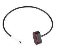 Vuzmode Feu arrière de garde-boue Scooter électrique, for Xiaomi, M365/M365 Pro, Support crochet, feu freinage avec vis, accessoires Pare-éclaboussures arrière pour scooter(Burgundy)