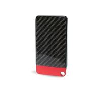 Vuzmode Fibre de carbone, for Smart, étui for clé à distance, housse protection for, for NISSAN, R35 GTR G-TR 370Z 350Z Porte-clés de télécommande de voiture(Red end)