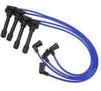 Vuzmode Fils de bobine bougie d'allumage voiture Câble faisceau rouge 7 mm, for Civic, 1992-1995 1,5 L, for Acura, Integra,8 n° 32722P01000 Lot 4 Jeu de câbles d'allumage de moteur de voiture