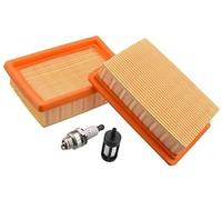 Vuzmode Filtre à air, Bougie d'allumage, Filtre à Carburant, for souffleur STIHL BR340 BR340L BR380 BR420 BR420C SR340 SR420 4203 141 0301 Filtre à air pour Tondeuse à Gazon