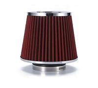 Vuzmode Filtre à air de voiture 2,5/2,75/3 pouces Filtres reniflard performance Admission d'air froid universel Haut débit 65 mm 70 76 Filtre à air pour voiture(76MM RED)