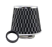 Vuzmode Filtre à air de voiture 2,5/2,75/3 pouces Filtres reniflard performance Admission d'air froid universel Haut débit 65 mm 70 76 Filtre à air pour voiture(65MM CARBON)