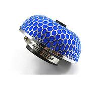Vuzmode Filtre à air Purificateur d'air haut débit Nettoyeur d'admission froid universel for voiture 76 mm/3 pouces Tête de champignon Nettoyant lavable Filtre à air pour voiture(XH UN003 BL)