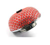 Vuzmode Filtre à air Purificateur d'air haut débit Nettoyeur d'admission froid universel for voiture 76 mm/3 pouces Tête de champignon Nettoyant lavable Filtre à air pour voiture(XH UN003 RD)