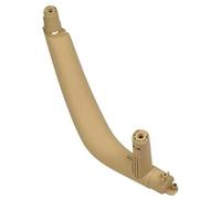 Vuzmode for BMW, F15 X5 2013-2018 revêtement d'habillage de poignée porte intérieure 51417292243 51417292244, for F16 X6 2014-2019 Poignée de panneau de porte de remplacement(Beige-Left)