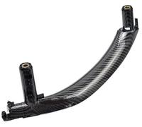 Vuzmode for BMW, F15 X5 2013-2018 revêtement d'habillage de poignée porte intérieure 51417292243 51417292244, for F16 X6 2014-2019 Poignée de panneau de porte de remplacement(Carbon Fiber-Right)