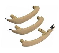 Vuzmode for BMW, poignée de porte intérieure gauche droite voiture panneau revêtement d'habillage, for X3 X4 F25 F26 2010-2016 51417248502 Poignée de panneau de porte de remplacement(RHD Beige 3pcs)