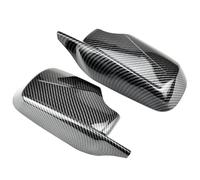Vuzmode For BMW Série 3 E46 E39 4 portes, couvercle de rétroviseur latéral noir, style M3 M4 Capuchon de protection d'aile de voiture(Carbon Fiber)