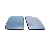 Vuzmode For BMW, X5 E53 1999-2006 2 pièces porte d'aile de voiture rétroviseur chauffant en verre bleu gauche et droite Verre de remplacement de rétroviseur latéral de vo