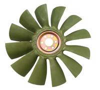 Vuzmode For Komatsu, PC60 6/7 Petite pale de ventilateur 4D95 Moteur 6 trous 12 pales Pièce de rechange for équipement lourd Pales de ventilateur de moteur d'excavatrice(12 Leaves)