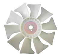 Vuzmode For Kubota, U20/u15 D1105 Moteur Lame de radiateur 4 trous 10 pales Pièce de rechange for pale de ventilateur for équipement lourd Pales de ventilateur de moteur d'excavatrice(10 Leaves)