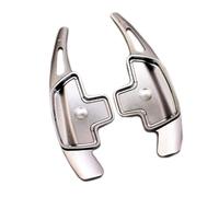 Vuzmode for Mercedes-Benz, for ABCE GLE Classe W176 W205 W246 C117 W218 Extension de levier vitesse volant voiture en aluminium 2 pièces Palettes de changement de vitesse pour voiture(BLACK Grey)