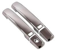 Vuzmode, for Nissan, for Pathfinder R51 2005-2012 Nouveau Chrome poignée de Porte de Voiture Garniture Autocollant Livraison directe Gratuite Couvre-poignée de Porte de véhicule(Black 1 Keyhole 2 But