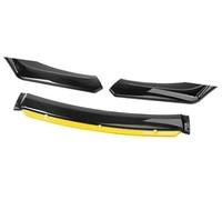 Vuzmode for Volvo, Kit de carrosserie becquet lèvre Pare-Chocs Avant Voiture séparateur Canard décoratif Largeur berline inférieure à 176 cm Séparateur Avant(Black Black Yellow)