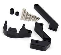 Vuzmode For VSETT, 10+ Scooter électrique nouveau stabilisateur de direction en Fiber carbone Kit support montage d'amortisseur noir et rouge Amortisseur de direction de scooter électrique(BLACK 1)