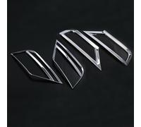 Vuzmode For VW, for T-ROC, 2017 2018, garniture de couvercle feu antibrouillard avant/arrière voiture en ABS chromé Cache de phare antibrouillard avant de voiture(Front Rear)