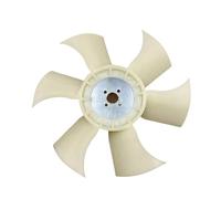 Vuzmode For Yanmar, pale de ventilateur de refroidissement 3tnv88 for moteur trois cylindres Perkins, conception inversée à 6 lames avec 4 trous Pales de ventilateur de moteur d'excavatrice