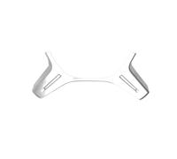 Vuzmode Garniture de décoration volant ABS voiture en fibre carbone, for Mercedes-Benz, for classe C W204 C180 C200 E ML GL W212 X166 W166 2011-2013 Habillage de jante de volant pour véhicule(Silver)