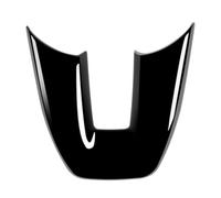 Vuzmode Garniture de Panneau Volant Voiture en Noir Brillant Style V, Cadre décoration Autocollant, for Vezel, HR-V HRV 2021 2022 Autocollant pour Volant