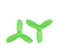 Vuzmode Hélice PC à 3 pales 1,9x4x3, 4 Paires, for Drones canalisés FPV Racing Freestyle 2 Pouces Cinewhoop, Trous Drone 9 Pouces à hélice bipale(4Pairs Green)