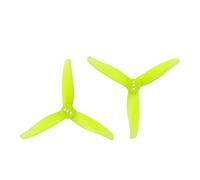 Vuzmode Hélice PC à 3 pales 3x1,6x3, for Drones canalisés RC FPV Racing Freestyle Pouces, Cure-Dents Cinewhoop 1.5mm 2mm Drone 9 Pouces à hélice bipale(4Pairs Yellow 1.5mm)