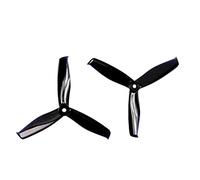 Vuzmode Hélice PC à 3 pales 5x5,5x3, for Drones RC FPV Racing Freestyle 5 Pouces Drone 9 Pouces à hélice bipale(4Pairs Black)