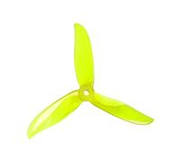 Vuzmode Hélice PC à 3 pales 5x5x3, 4 Paires, for Drone RC FPV Racing Freestyle 5 Pouces 4s 6S Drone 9 Pouces à hélice bipale(4Pairs FluoGreen)