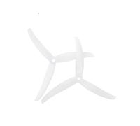 Vuzmode Hélice PC à 3 pales J37 4937, 2 Paires, for Drones RC FPV Racing Freestyle 5 Pouces Drone 9 Pouces à hélice bipale(2Pairs White)