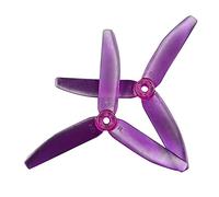 Vuzmode Hélice PC V2 5X4X3 à 3 pales, for Drone RC FPV Racing Freestyle 5 Pouces 4s 6S Drone 9 Pouces à hélice bipale(30Pairs Purple)