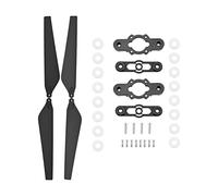 Vuzmode Hélice Pliante à Palette en Fiber de Carbone, avec Pince, Accessoires for Plantes agricoles, for DJI E5000 CW/CCW Drone 9 Pouces à hélice bipale(1 Pair Propeller Set)