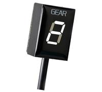 Vuzmode Indicateur de vitesse numérique for moto (1 à 6 vitesses), compatible avec Boulevard C90 2019 et Intruder C1500 2013-2017 Indicateur de position de vitesse de moto(WHITE)