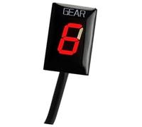 Vuzmode Indicateur de vitesse numérique for moto (1 à 6 vitesses), compatible avec Boulevard C90 2019 et Intruder C1500 2013-2017 Indicateur de position de vitesse de moto(BLACK Only Gear Indicator)