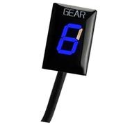 Vuzmode Indicateur de vitesse numérique for moto (1 à 6 vitesses), compatible avec Boulevard C90 2019 et Intruder C1500 2013-2017 Indicateur de position de vitesse de moto(Blue)