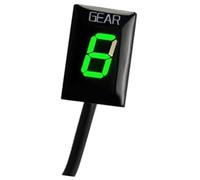 Vuzmode Indicateur de vitesse numérique for moto (1 à 6 vitesses), compatible avec Boulevard C90 2019 et Intruder C1500 2013-2017 Indicateur de position de vitesse de moto(Green)