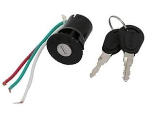 Vuzmode Interrupteur d'allumage à 3 Fils de sécurité for Moto avec 2 clés de Remplacement Interrupteur de démarrage du véhicule