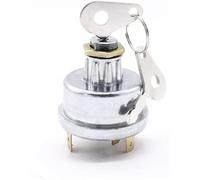 Vuzmode Interrupteur d'allumage de tracteur, interrupteur démarrage avec 2 clés remplacement, for Massey Ferguson Case Interrupteur d'allumage de tondeuse à gazon