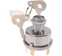 Vuzmode Interrupteur d'allumage et de démarrage universel 12 V/24 V, 4 positions, 6 bornes, 2 clés, trou montage 15 Interrupteur d'allumage de tondeuse à gazon