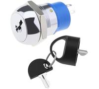 Vuzmode Interrupteur d'allumage, interrupteur de démarrage avec 2 clés, 3 positions, marche/arrêt, commandes, for scooter, véhicule Interrupteur d'allumage de tondeuse à gazon