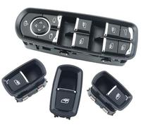 Vuzmode Interrupteur de commande vitre voiture, 1 pièce, for Porsche Panamera Cayenne Macan 7PP959858RDML 7PP959858MDML 7PP959855C, avec Interrupteur de vitre de voiture(BLACK WINDOW 4Pcs)