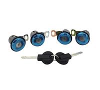 Vuzmode Jeu de 4 barillets serrure porte avant et arrière O/SN/S, for citroën, Berlingo, Peugeot, Partner, 1996 - 2007 Remplacement de l'actionneur de verrouillage de po