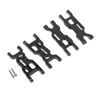 Vuzmode Jeu de Bras de Suspension Avant et arrière en métal, for Losi, for 1/18 Mini-T 2.0 2WD Stadium RC Truck Car, pièces de Mise à Niveau 4 pièces Rc(Schwarz)
