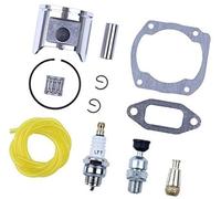 Vuzmode Joint de filtre à aiguille et segments de piston de 48 mm, for tronçonneuse Husqvarna 365 avec bougie d'allumage et conduite de carburant. Pièces de rechange Segment de piston