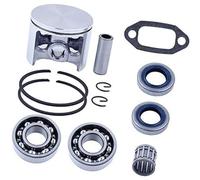 Vuzmode Joint d'étanchéité de vilebrequin et segments de piston à gros alésage de 52 mm, for moteur de tronçonneuse Husqvarna 268 272 272XP Segment de piston