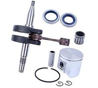 Vuzmode Joints d'huile de vilebrequin (48 mm) Piston, for tronçonneuse Husqvarna, 365#503691303 Goupille Bague de doigt Roulement à aiguilles Circlip Segment de piston