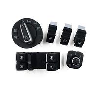 Vuzmode Kit de bouton commutation fenêtre phare rétroviseur latéral, for Passat B6 CC, for Golf MK6, for Jetta 5ND959857 Interrupteur de rétroviseur latéral(1)