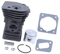 Vuzmode Kit de broches à anneau et Piston cylindre plaqué Nikasil (42MM), avec joint, for Husqvarna, 340 345 E 350EPA, for JONSERED, CS 2141 2145 2150, tronçonneuse Segment de piston