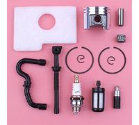 Vuzmode Kit de circlips d'anneau d'axe de Piston de 38mm, for STIHL, MS180 018 MS 180, tuyau de ligne de filtre à huile et à Air, roulement à aiguilles, pièce de rechange for tronçonneuse Tuyau de car